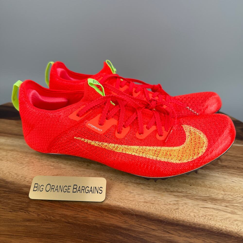 Nike Zoom Superfly Elite 2 Men's 6.5 Crimson Lime Track Spikes FZ9662-600 NEW